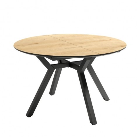 Mesa Comedor Redonda Extensible Cantábrico Madera 100 cm Mobelcenter