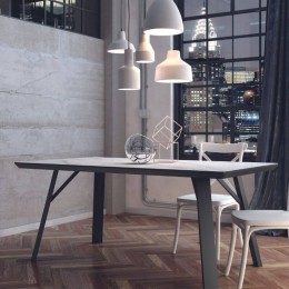 Mesa Comedor Fija Baltic Piedra 160 cm Mobelcenter