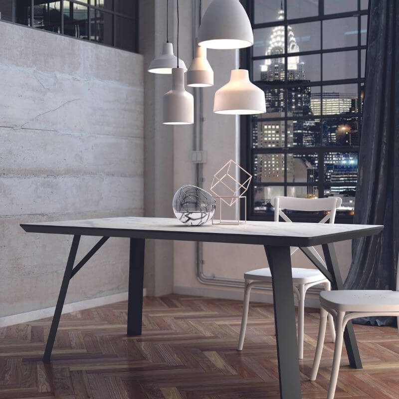 Mesa Comedor Fija Baltic Piedra 180 cm Mobelcenter