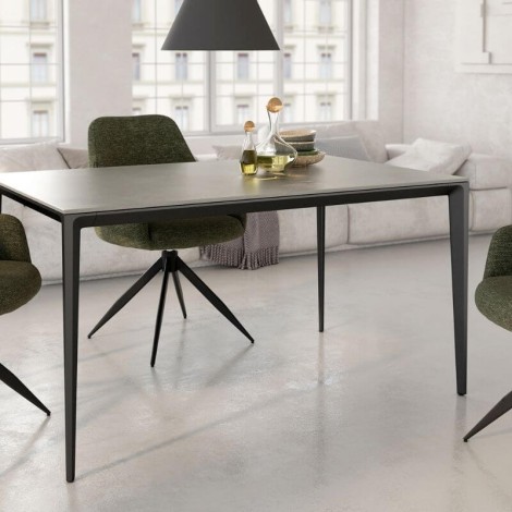 Mesa Comedor Fija Cortés Porcelánica Estructura Negra 180 cm Mobelcenter Mesa Comedor Fija Cortés Porcelánica Estructura Negra 180 cm Mobelcenter