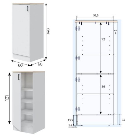 Conjunto Muebles Cocina 180 cm Ori Mobelcenter