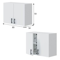 Conjunto Muebles Cocina 160 cm Lua Mobelcenter