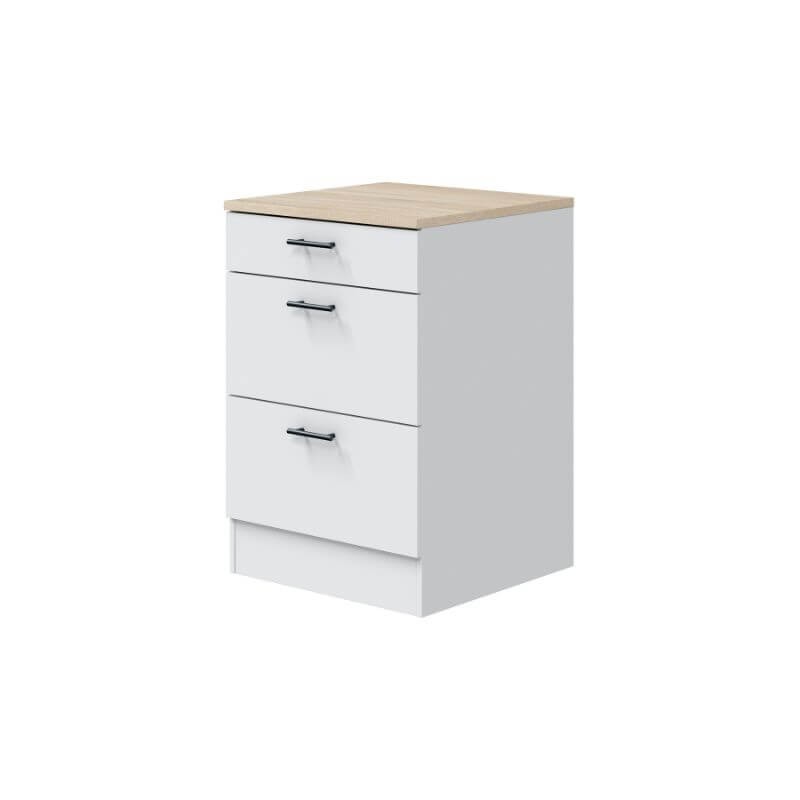 Mueble Bajo Cocina 3 Cajones 60 cm Mobelcenter