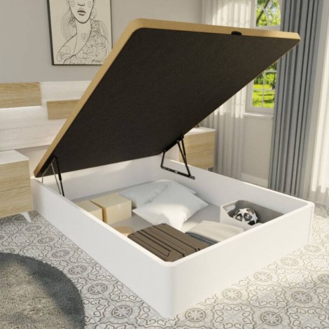 Canapé Alta Capacidad con Uñero 135x190 Blanco Mobelcenter