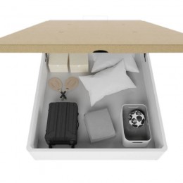 Canapé Alta Capacidad con Uñero 135x190 Blanco Mobelcenter