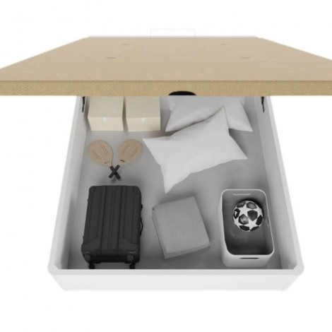 Canapé Alta Capacidad con Uñero 135x190 Blanco Mobelcenter