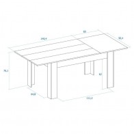 Mesa de Comedor Extensible Bass Mobelcenter