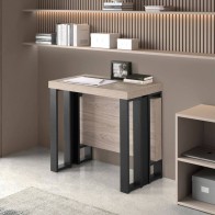 Mesa comedor extensible Consola Patas Metálicas Sonoma, Mobelcenter.es