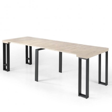 Mesa comedor extensible Consola Patas Metálicas Sonoma, Mobelcenter.es