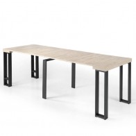 Mesa comedor extensible Consola Patas Metálicas Sonoma, Mobelcenter.es