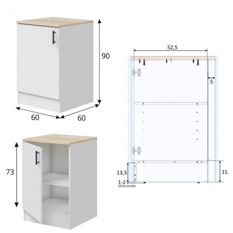 Conjunto Muebles Cocina 400 cm Luna Mobelcenter