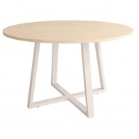 Mesa Redonda Comedor Fija Lugano Madera 100 cm Mobelcenter