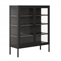 Mueble Vitrina Metálica Titania 90 cm Mobelcenter
