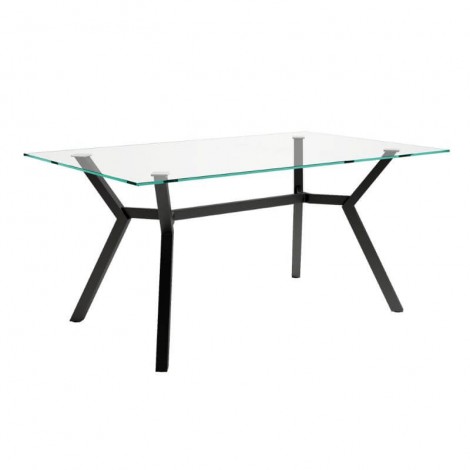 Mesa Redonda Comedor Cristal Alborán 180 cm Mobelcenter