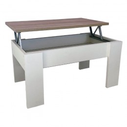 Mesa de Centro Elevable Gala Blanca  y Cambria Mobelcenter