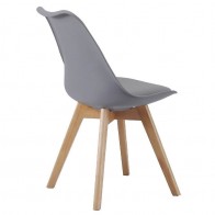 Pack 4 Sillas de Comedor Malmo Nordic Gris Mobelcenter