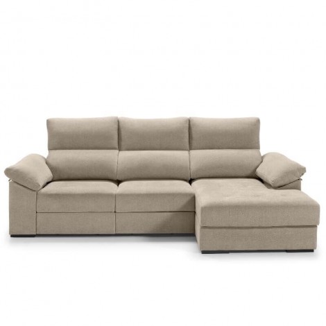 Sofá Chaiselongue 3 Plazas Cairo Steel 285 cm Mobelcenter