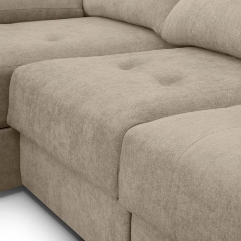 Sofá Chaiselongue 3 Plazas Cairo Steel 285 cm Mobelcenter