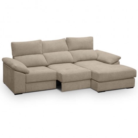 Sofá Chaiselongue 3 Plazas Cairo Steel 285 cm Mobelcenter