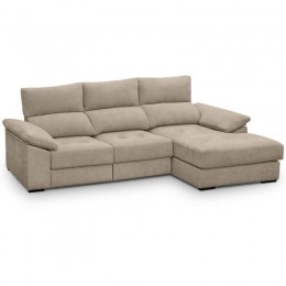 Sofá Chaiselongue 3 Plazas Cairo Steel 285 cm Mobelcenter