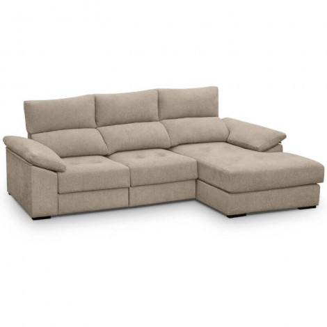 Sofá Chaiselongue 3 Plazas Cairo Steel 285 cm Mobelcenter