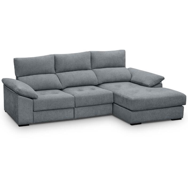 Sofá Chaiselongue 3 Plazas Cairo Steel 285 cm Mobelcenter