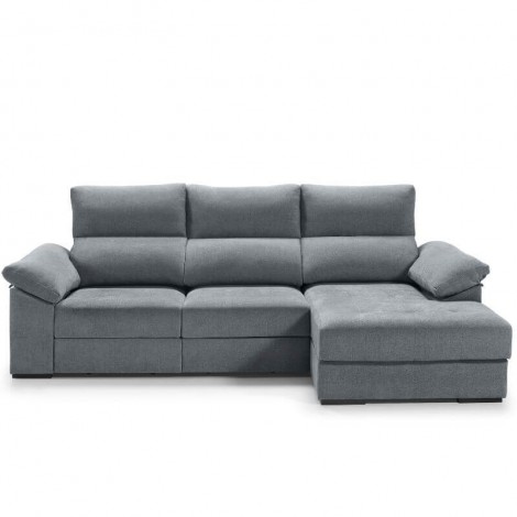Sofá Chaiselongue 3 Plazas Cairo Steel 285 cm Mobelcenter