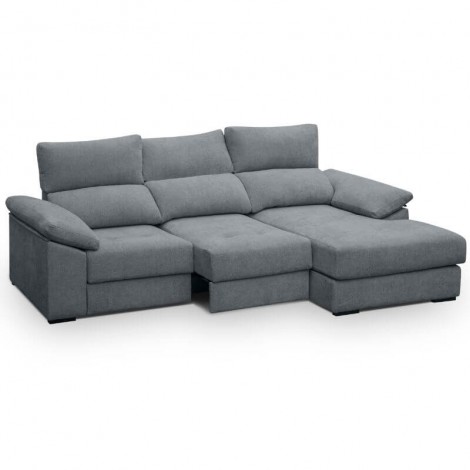 Sofá Chaiselongue 3 Plazas Cairo Steel 285 cm Mobelcenter