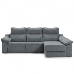 Sofá Chaiselongue 3 Plazas Relax Eléctrico Dumont Steel 280 cm Mobelcenter