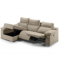 Sofá Chaiselongue 3 Plazas Relax Eléctrico Dumont Sand 280 cm Mobelcenter