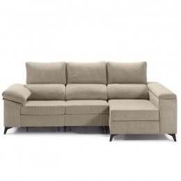 Sofá Chaiselongue 3 Plazas Oxford Beige 265 CM Mobelcenter