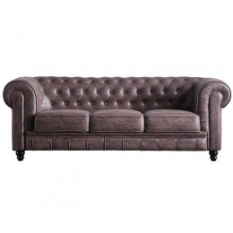 Sofá 3 Plazas Chester Chocolate Mobelcenter