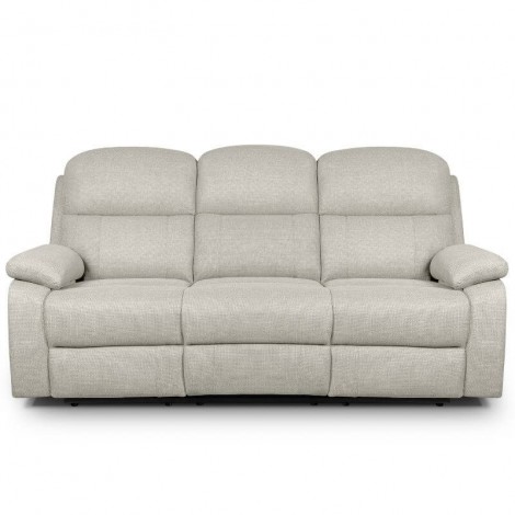 Sofá 3 Plazas Amber 2 Relax Eléctrico Pared 0 Beige Mobelcenter
