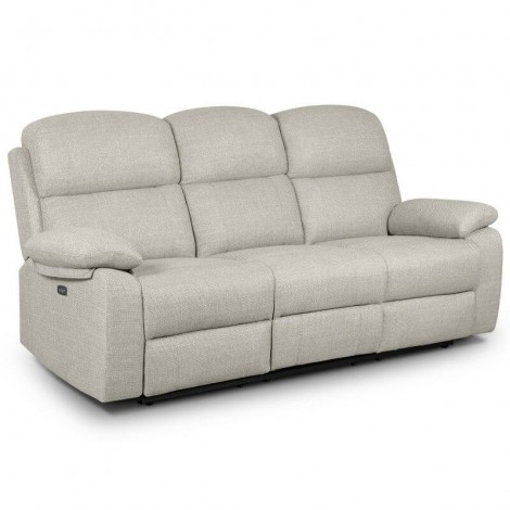 Sofá 3 Plazas Amber 2 Relax Eléctrico Pared 0 Beige Mobelcenter
