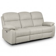 Sofá 3 Plazas Amber 2 Relax Eléctrico Pared 0 Beige Mobelcenter