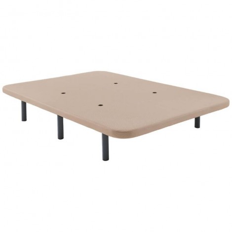 Base Tapizada 3D 90 x 190 Beige con Patas Mobelcenter