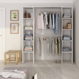 Armario Vestidor EcoPlus Doble Blanco Mobelcenter