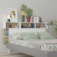Cabezal Horizon Blanco y Roble Natural Mobelcenter