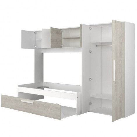 Cama Puente Nido Con Armario Artik Mobelcenter