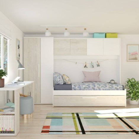 Cama Puente Nido Con Armario Artik Mobelcenter