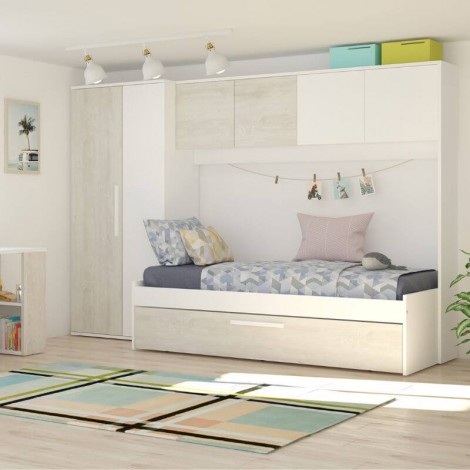 Cama Puente Nido Con Armario Artik Mobelcenter