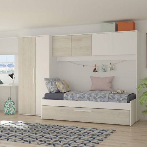 Cama Puente Nido Con Armario Artik Mobelcenter