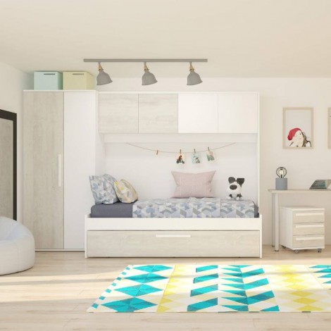 Cama Puente Nido Con Armario Artik Mobelcenter