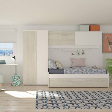 Cama Puente Nido Con Armario Artik Mobelcenter
