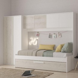 Cama Puente Nido Con Armario Artik Mobelcenter