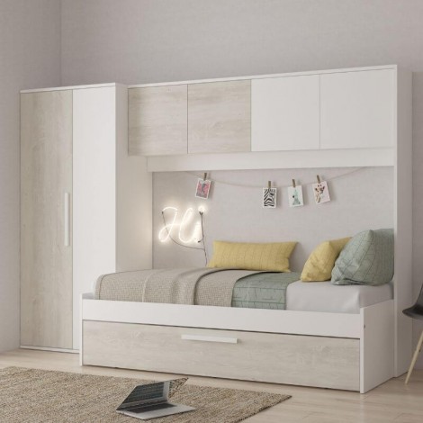 Cama Puente Nido Con Armario Artik Mobelcenter
