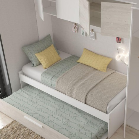 Cama Puente Nido Con Armario Artik Mobelcenter