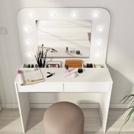 Tocador Hollywood con Espejo y Leds Mobelcenter