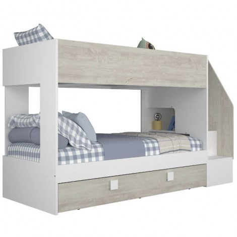 Litera Con Cama Nido Easy Blanco y Cascina Mobelcenter