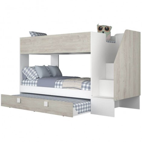Litera Con Cama Nido Easy Blanco y Cascina Mobelcenter